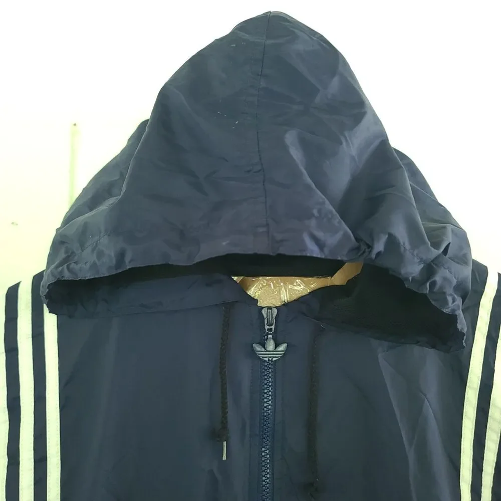 90s~00'S Adidas Half Zip Nylon blue Pullover Men's Size XL Vintage eaa504395 EUC